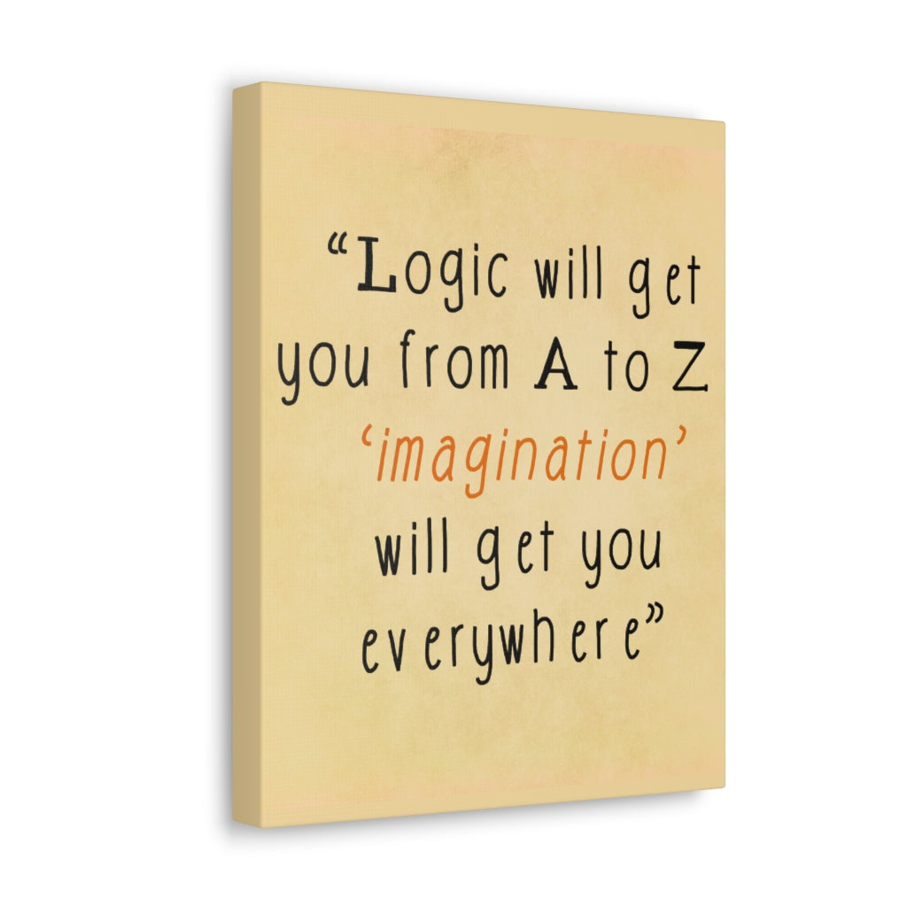 Scripture Walls Inspirational Wall Art Imagination Get You Everywhere Motivation Wall Decor for Home Office Gym Inspiring Success Quote Print Ready to Hang Unframed-Express Your Love Gifts