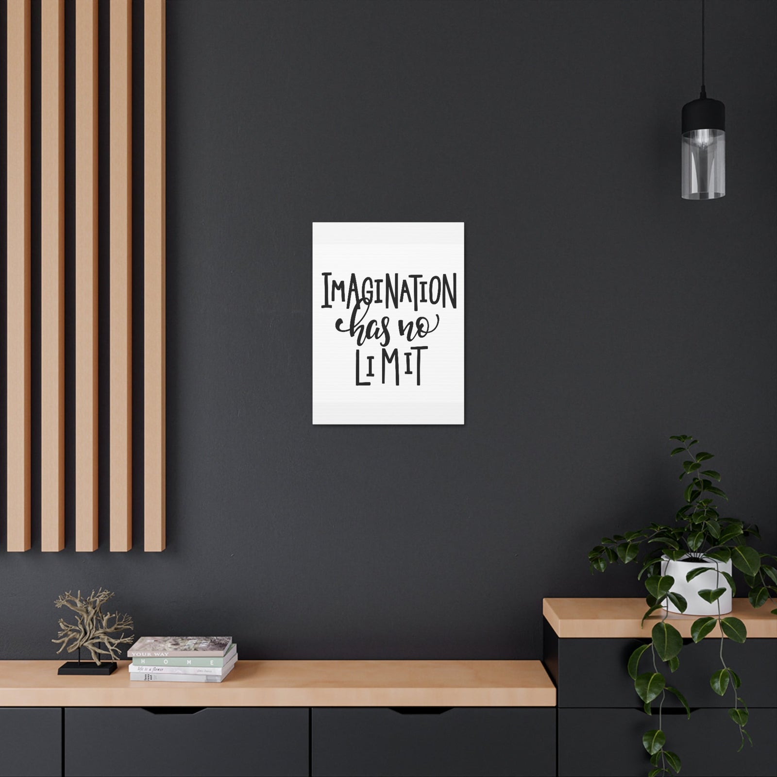 Scripture Walls Inspirational Wall Art Imagination Has No Limit Motivation Wall Decor for Home Office Gym Inspiring Success Quote Print Ready to Hang Unframed-Express Your Love Gifts