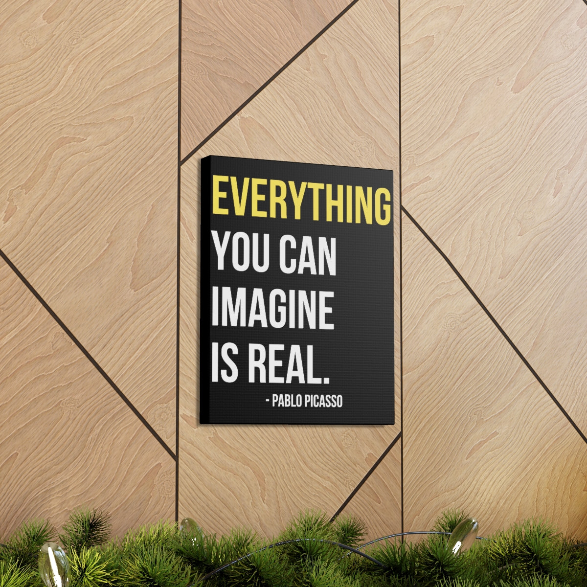 Scripture Walls Inspirational Wall Art Imagine Is Real Motivation Wall Decor for Home Office Gym Inspiring Success Quote Print Ready to Hang Unframed-Express Your Love Gifts
