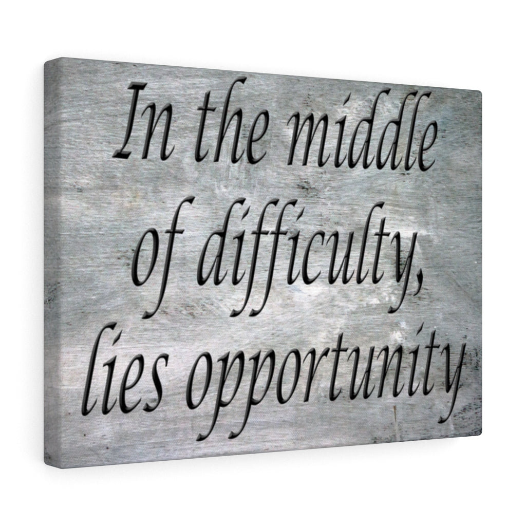 Scripture Walls Inspirational Wall Art In The Middle Of Difficulty Motivational Print Ready to Hang Artwork Unframed-Express Your Love Gifts