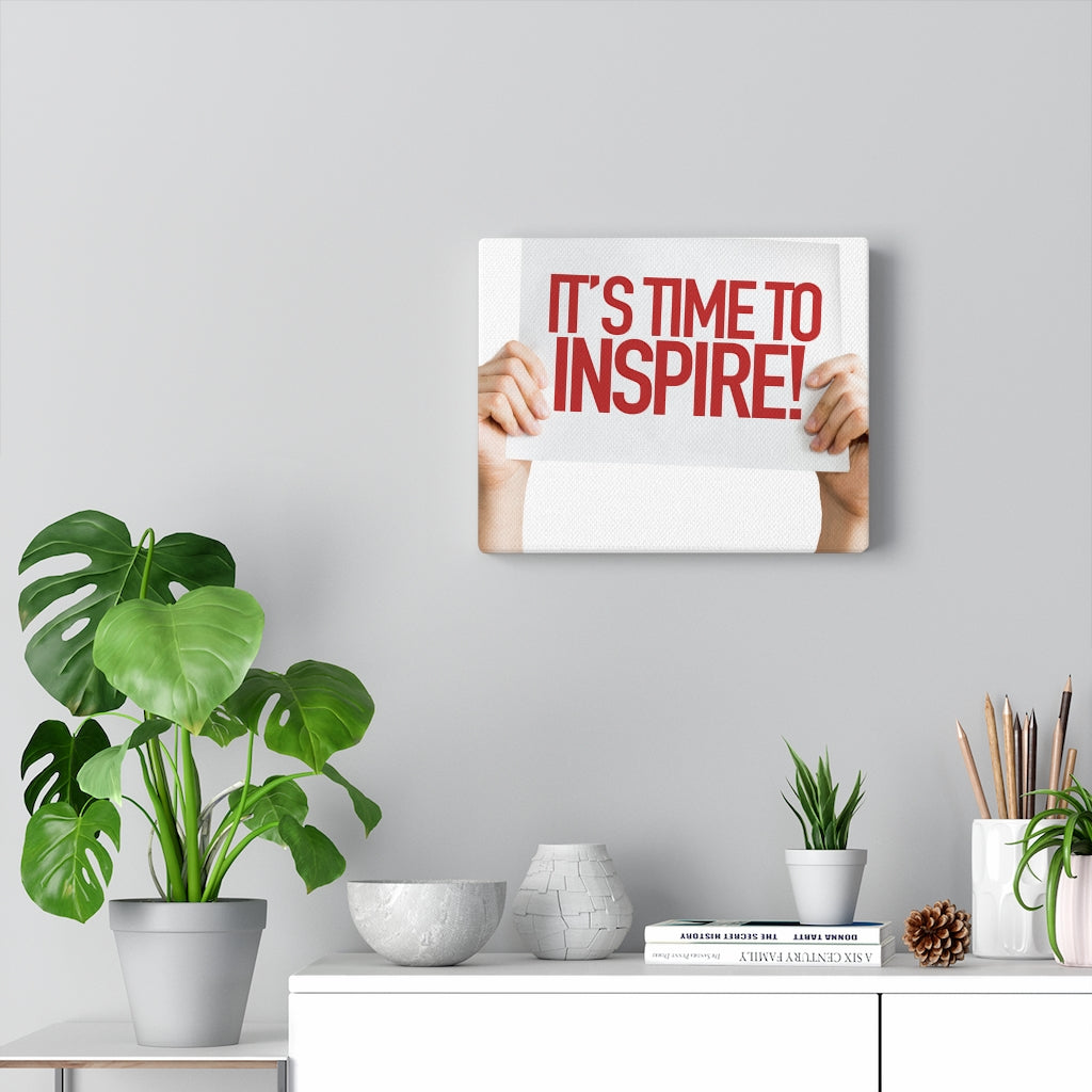 Scripture Walls Inspirational Wall Art It's Time To Inspire Motivational Print Ready to Hang Artwork Unframed-Express Your Love Gifts