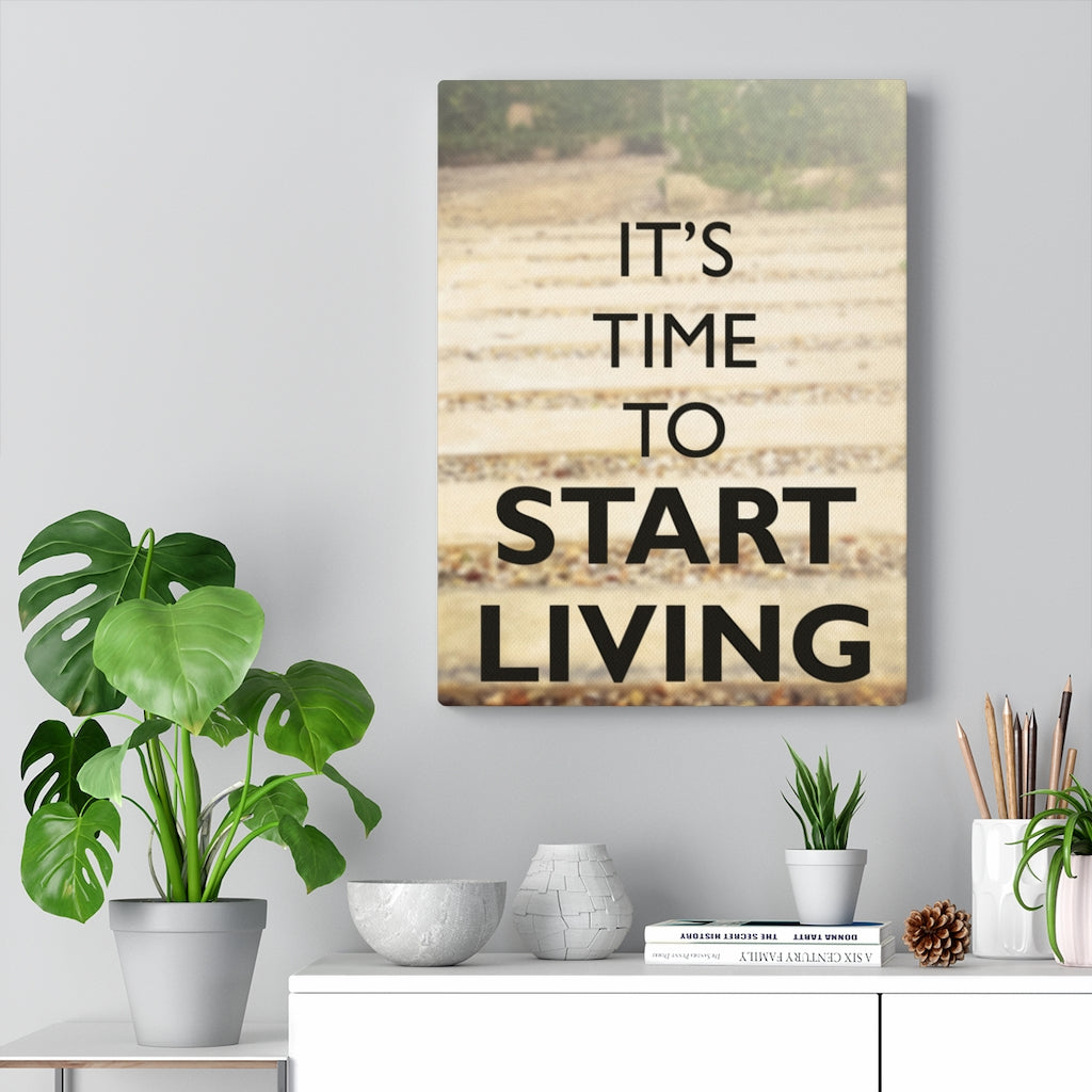 Scripture Walls Inspirational Wall Art Its Time To Start Living Motivational Print Ready to Hang Artwork Unframed-Express Your Love Gifts