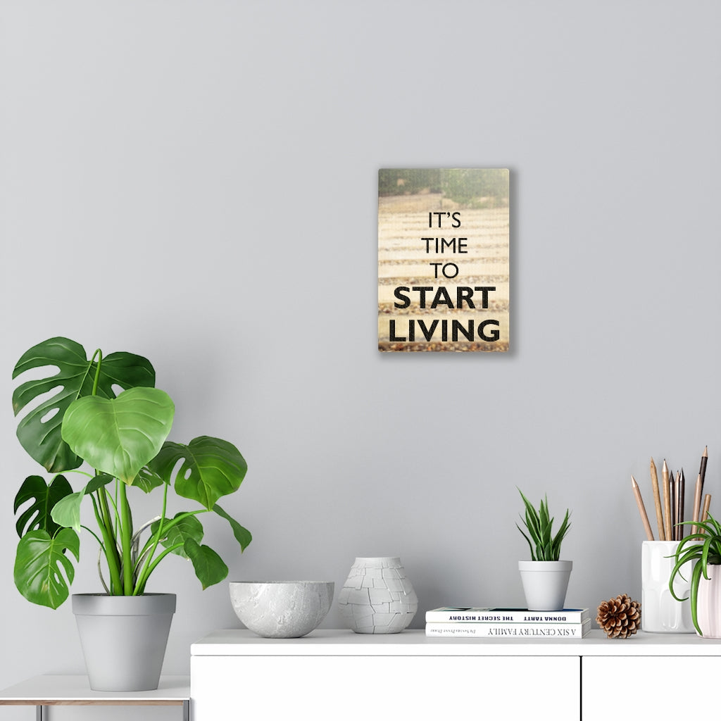 Scripture Walls Inspirational Wall Art Its Time To Start Living Motivational Print Ready to Hang Artwork Unframed-Express Your Love Gifts