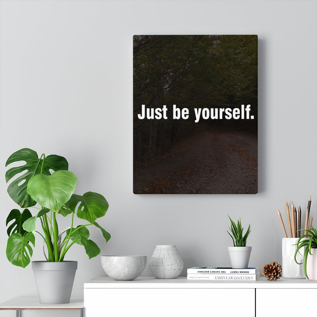 Scripture Walls Inspirational Wall Art Just Be Yourself Motivational Print Ready to Hang Artwork Unframed-Express Your Love Gifts