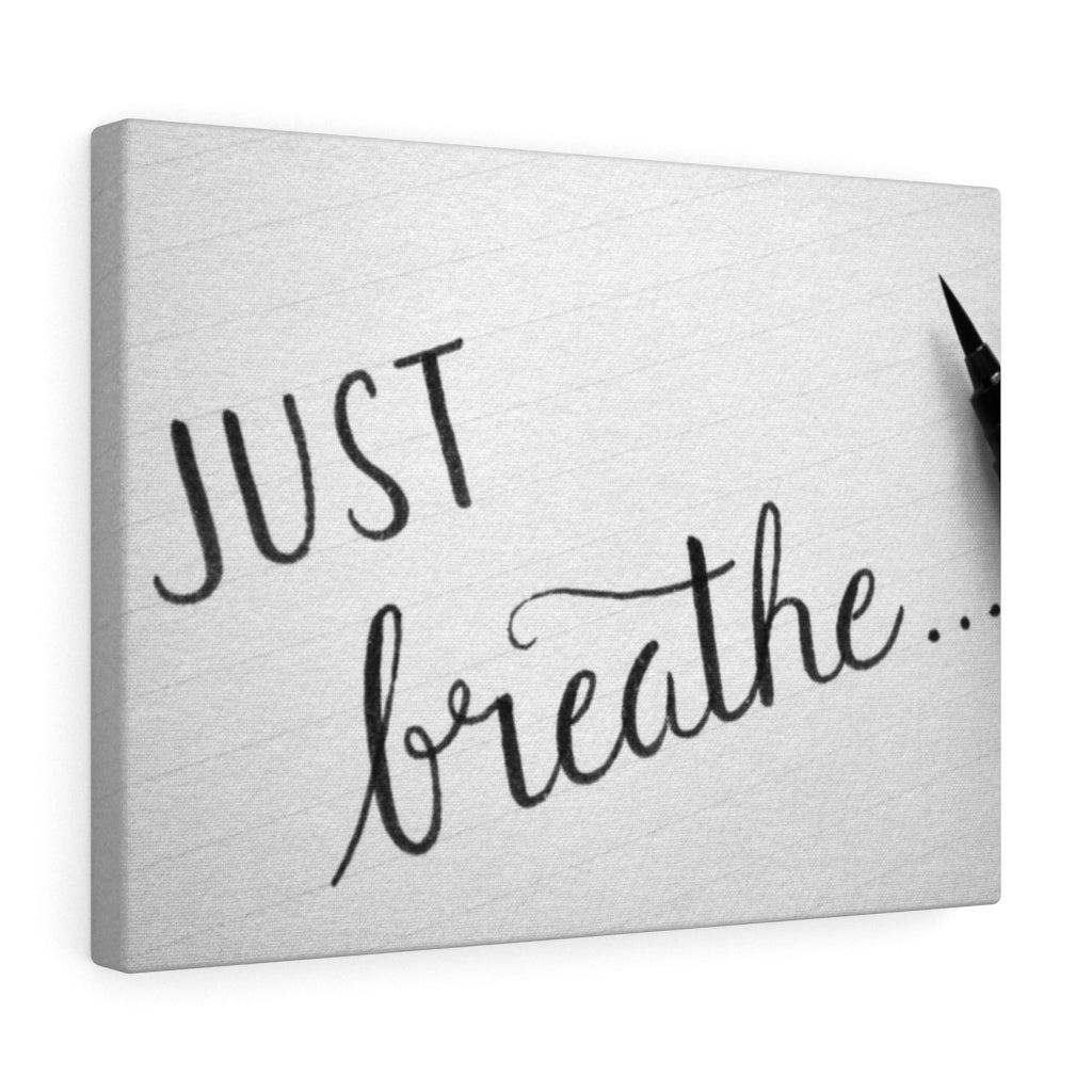Scripture Walls Inspirational Wall Art Just Breathe Plain Motivational Print Ready to Hang Artwork Unframed-Express Your Love Gifts