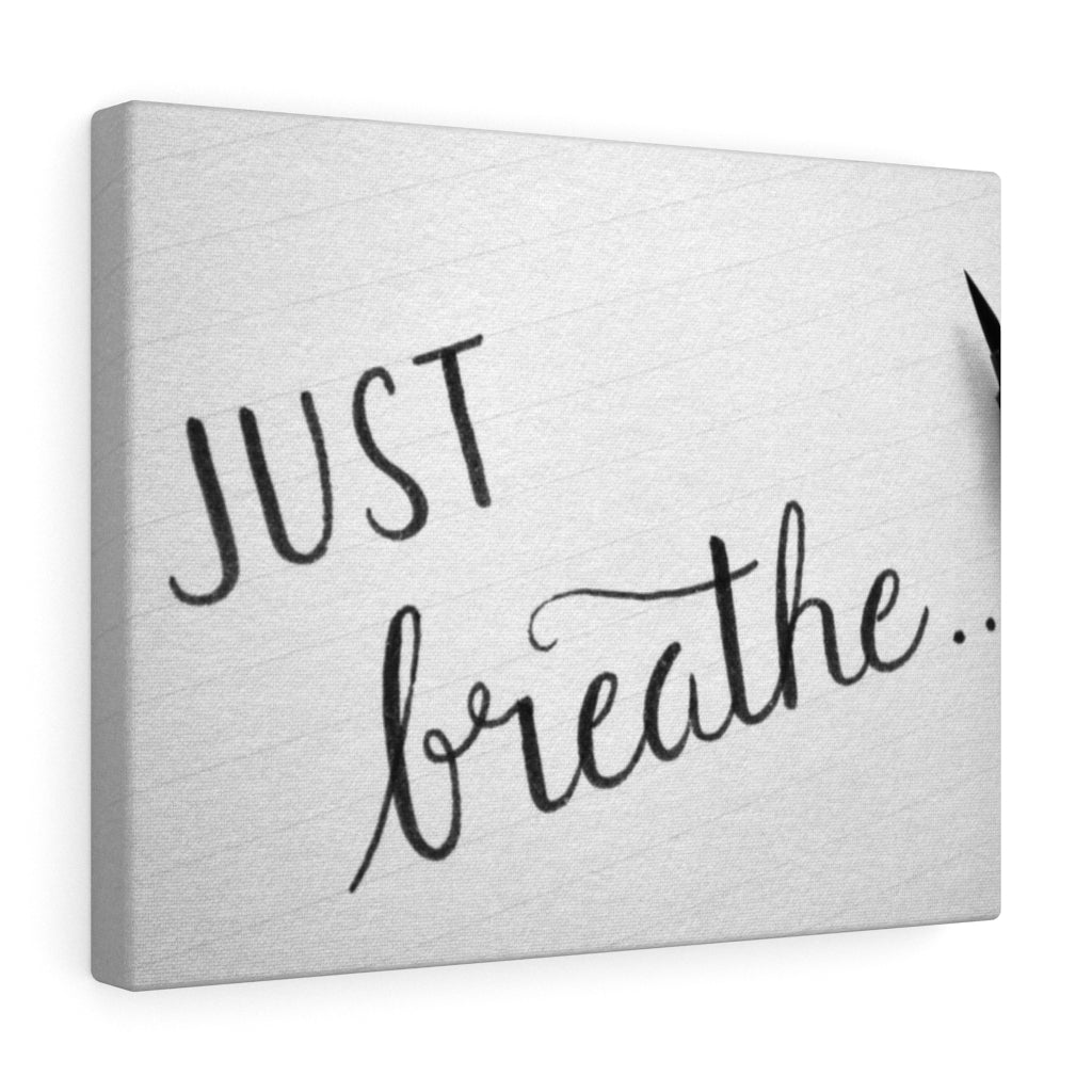 Scripture Walls Inspirational Wall Art Just Breathe Plain Motivational Print Ready to Hang Artwork Unframed-Express Your Love Gifts
