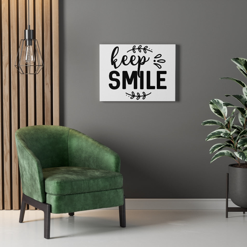 Scripture Walls Inspirational Wall Art Keep Smile Wall Art Motivation Wall Decor for Home Office Gym Inspiring Success Quote Print Ready to Hang Unframed-Express Your Love Gifts