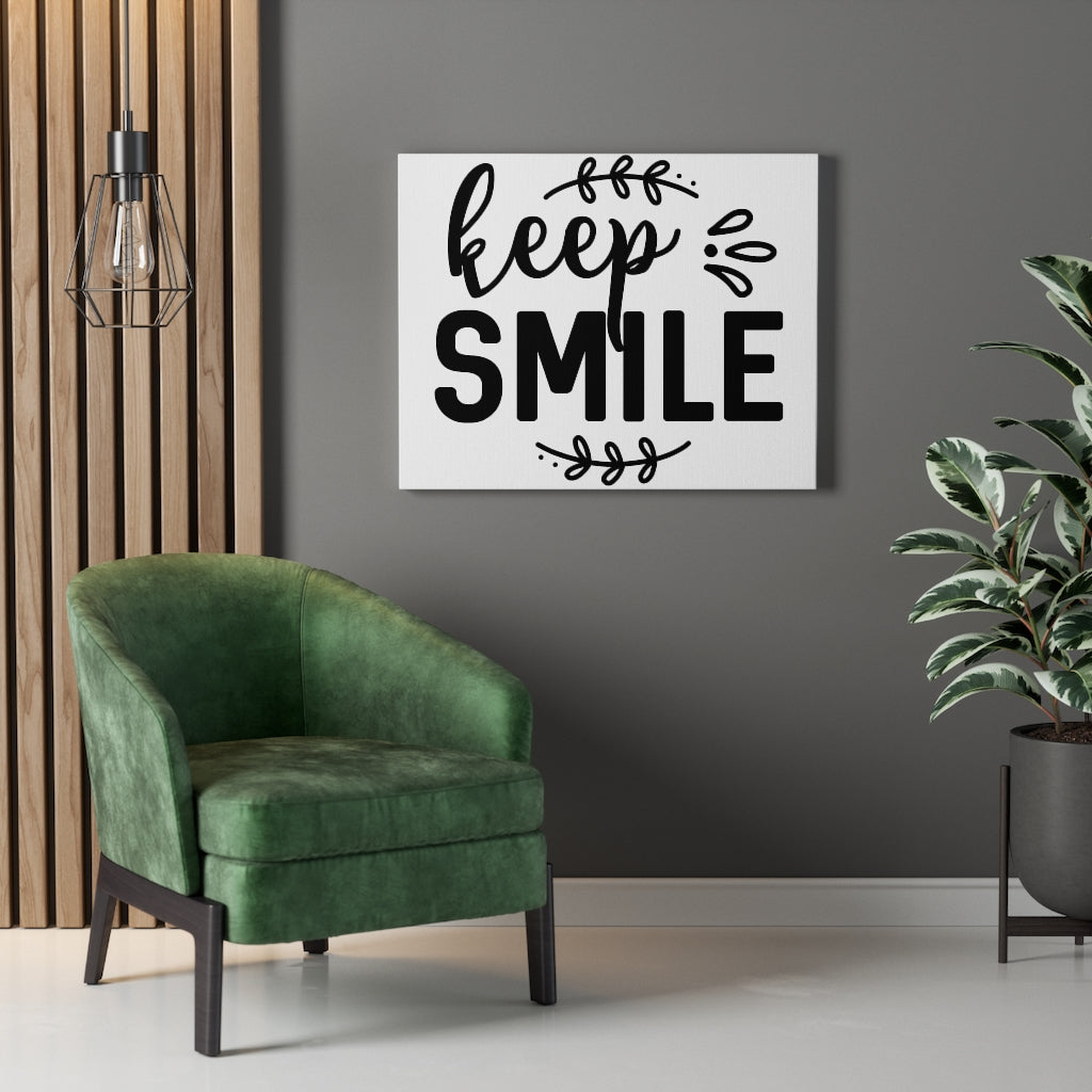 Scripture Walls Inspirational Wall Art Keep Smile Wall Art Motivation Wall Decor for Home Office Gym Inspiring Success Quote Print Ready to Hang Unframed-Express Your Love Gifts