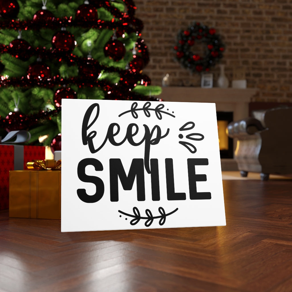 Scripture Walls Inspirational Wall Art Keep Smile Wall Art Motivation Wall Decor for Home Office Gym Inspiring Success Quote Print Ready to Hang Unframed-Express Your Love Gifts
