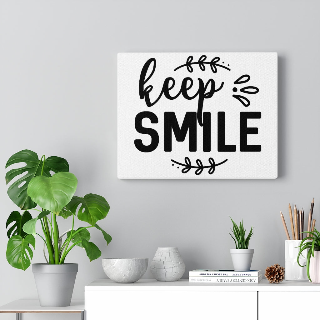 Scripture Walls Inspirational Wall Art Keep Smile Wall Art Motivation Wall Decor for Home Office Gym Inspiring Success Quote Print Ready to Hang Unframed-Express Your Love Gifts