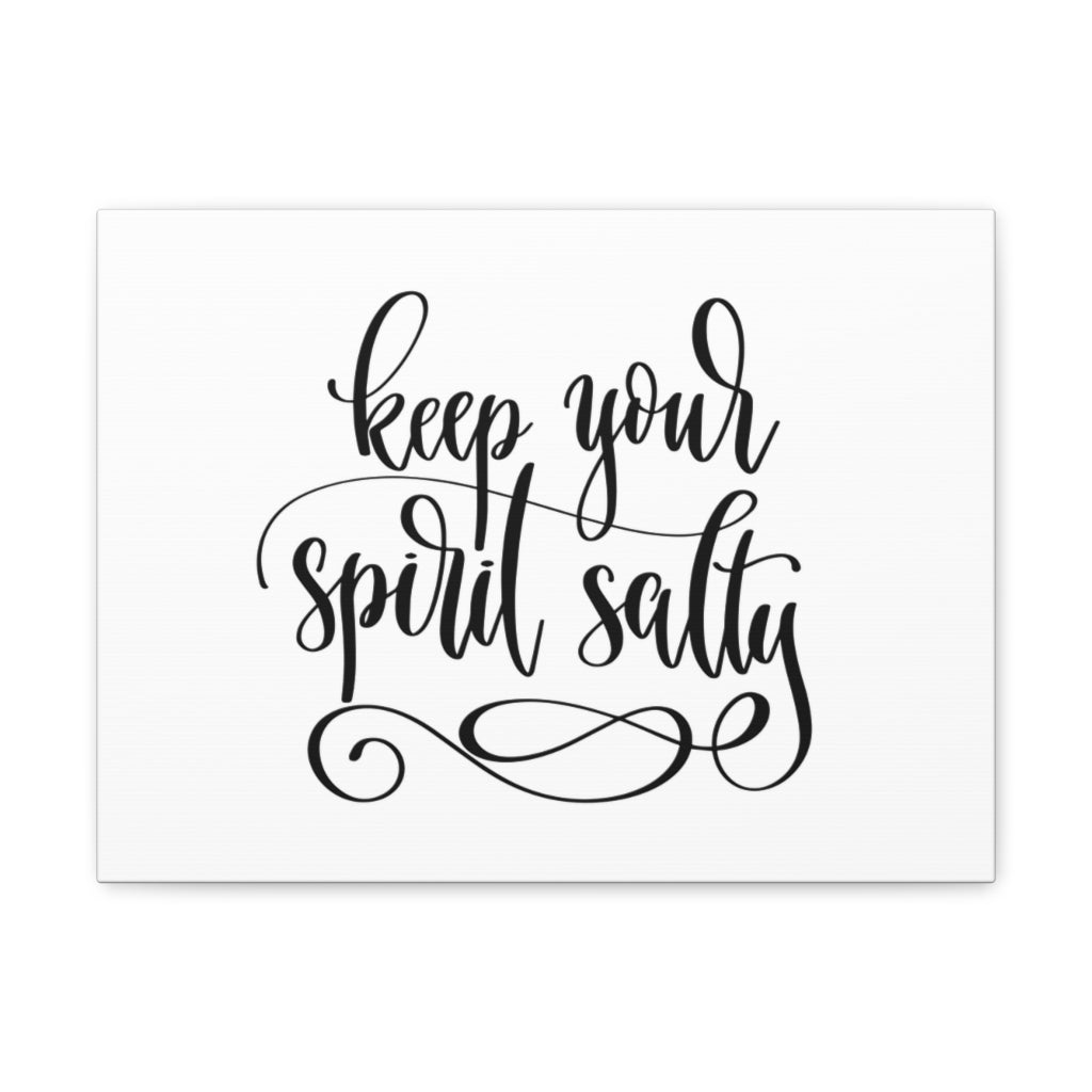 Scripture Walls Inspirational Wall Art Keep Your Spirit Salty Motivation Wall Decor for Home Office Gym Inspiring Success Quote Print Ready to Hang Unframed-Express Your Love Gifts