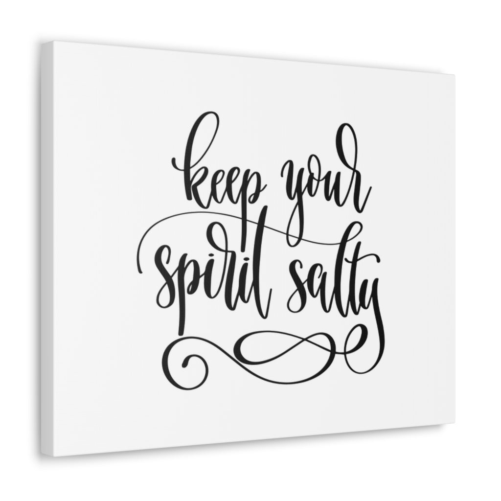 Scripture Walls Inspirational Wall Art Keep Your Spirit Salty Motivation Wall Decor for Home Office Gym Inspiring Success Quote Print Ready to Hang Unframed-Express Your Love Gifts