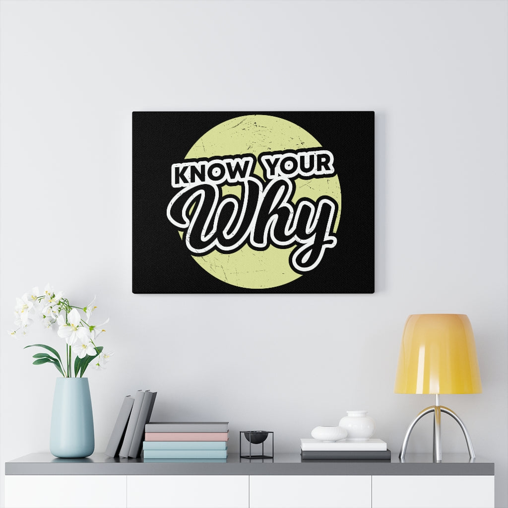 Scripture Walls Inspirational Wall Art Know Your Why Wall Art Motivation Wall Decor for Home Office Gym Inspiring Success Quote Print Ready to Hang Unframed-Express Your Love Gifts