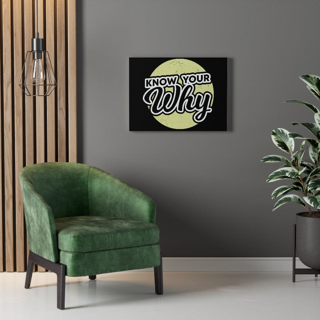 Scripture Walls Inspirational Wall Art Know Your Why Wall Art Motivation Wall Decor for Home Office Gym Inspiring Success Quote Print Ready to Hang Unframed-Express Your Love Gifts