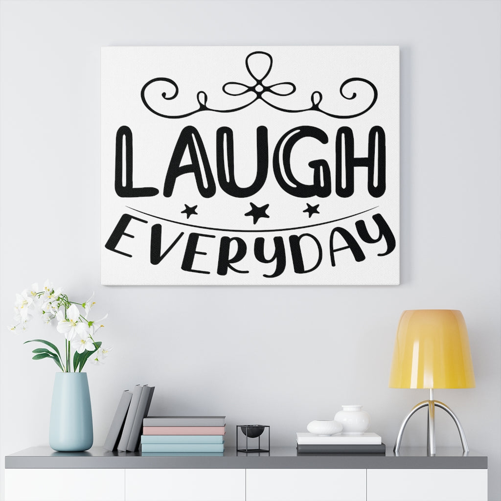 Scripture Walls Inspirational Wall Art Laugh Everyday Wall Art Motivation Wall Decor for Home Office Gym Inspiring Success Quote Print Ready to Hang Unframed-Express Your Love Gifts