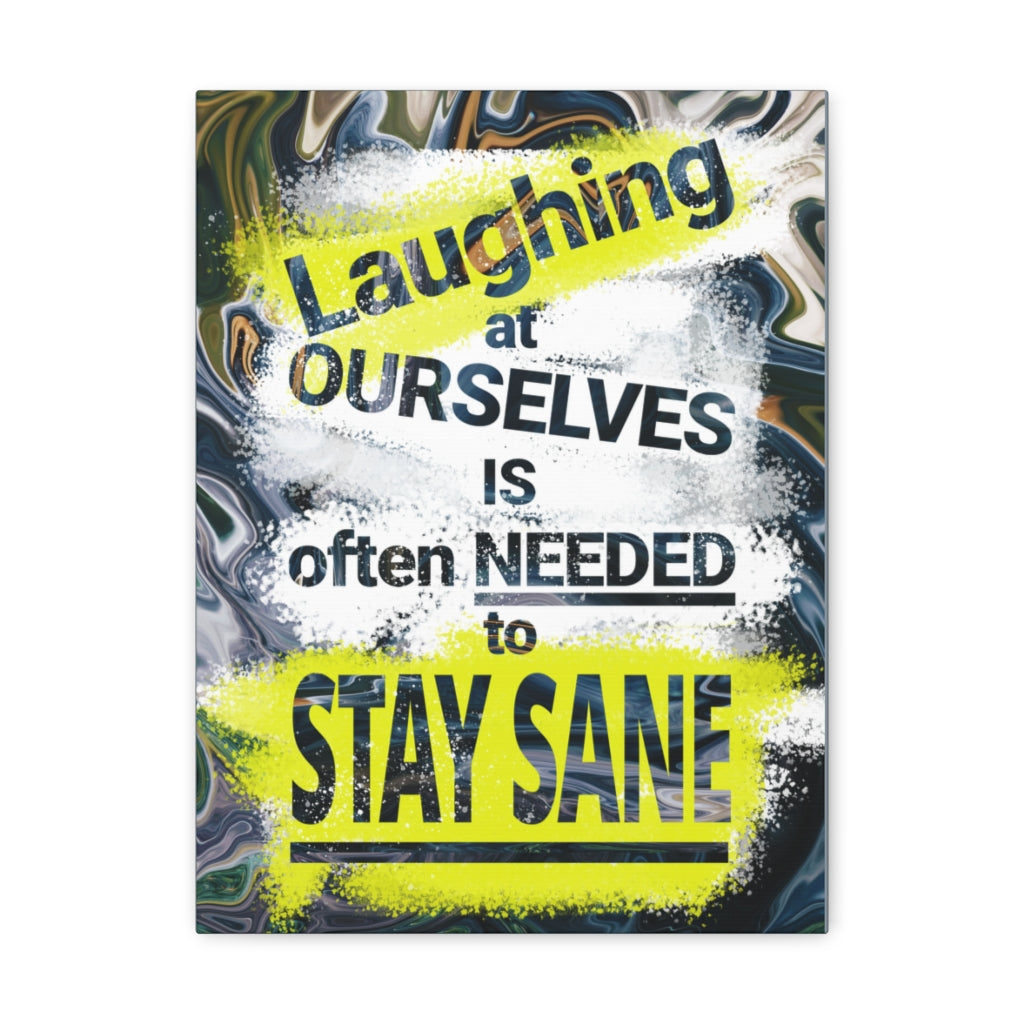 Scripture Walls Inspirational Wall Art Laughing At Ourselves Motivation Wall Decor for Home Office Gym Inspiring Success Quote Print Ready to Hang Unframed-Express Your Love Gifts