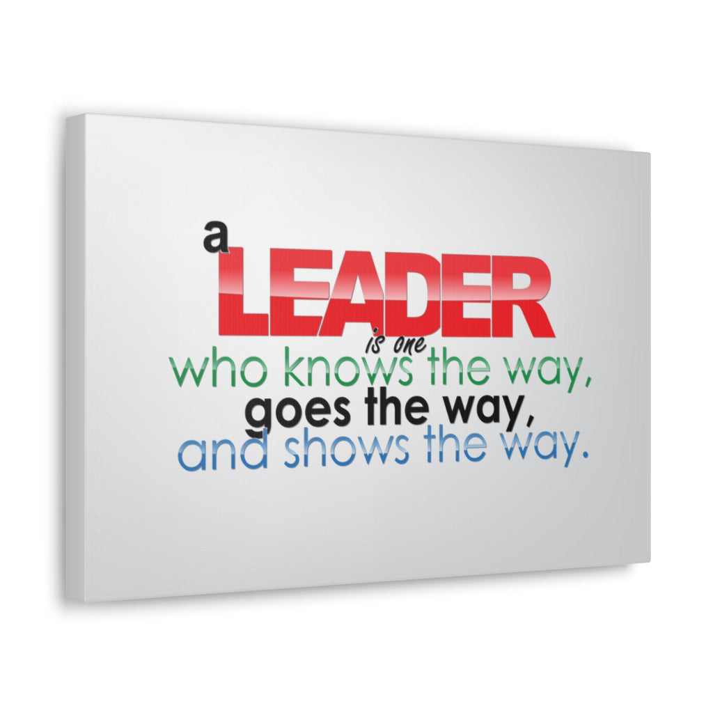 Scripture Walls Inspirational Wall Art Leader Knows The Way Motivation Wall Decor for Home Office Gym Inspiring Success Quote Print Ready to Hang Unframed-Express Your Love Gifts