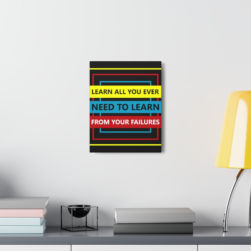 Scripture Walls Inspirational Wall Art Learn From Your Failures Motivation Wall Decor for Home Office Gym Inspiring Success Quote Print Ready to Hang Unframed-Express Your Love Gifts