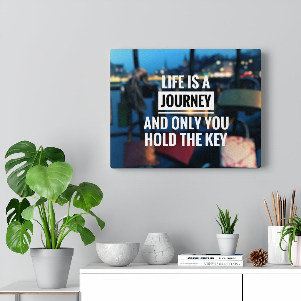 Scripture Walls Inspirational Wall Art Life Is A Journey Motivational Print Ready to Hang Artwork Unframed-Express Your Love Gifts