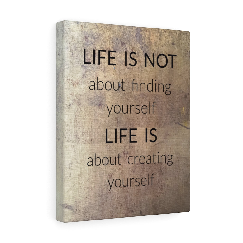 Scripture Walls Inspirational Wall Art Life Is About Creating Yourself Motivational Print Ready to Hang Artwork Unframed-Express Your Love Gifts