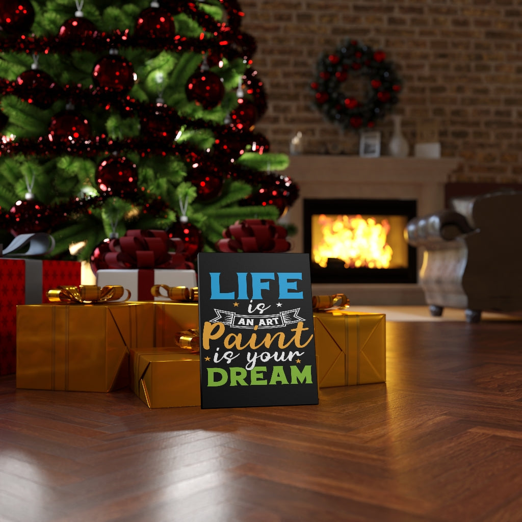 Scripture Walls Inspirational Wall Art Life Is An Art Wall Art Motivation Wall Decor for Home Office Gym Inspiring Success Quote Print Ready to Hang Unframed-Express Your Love Gifts