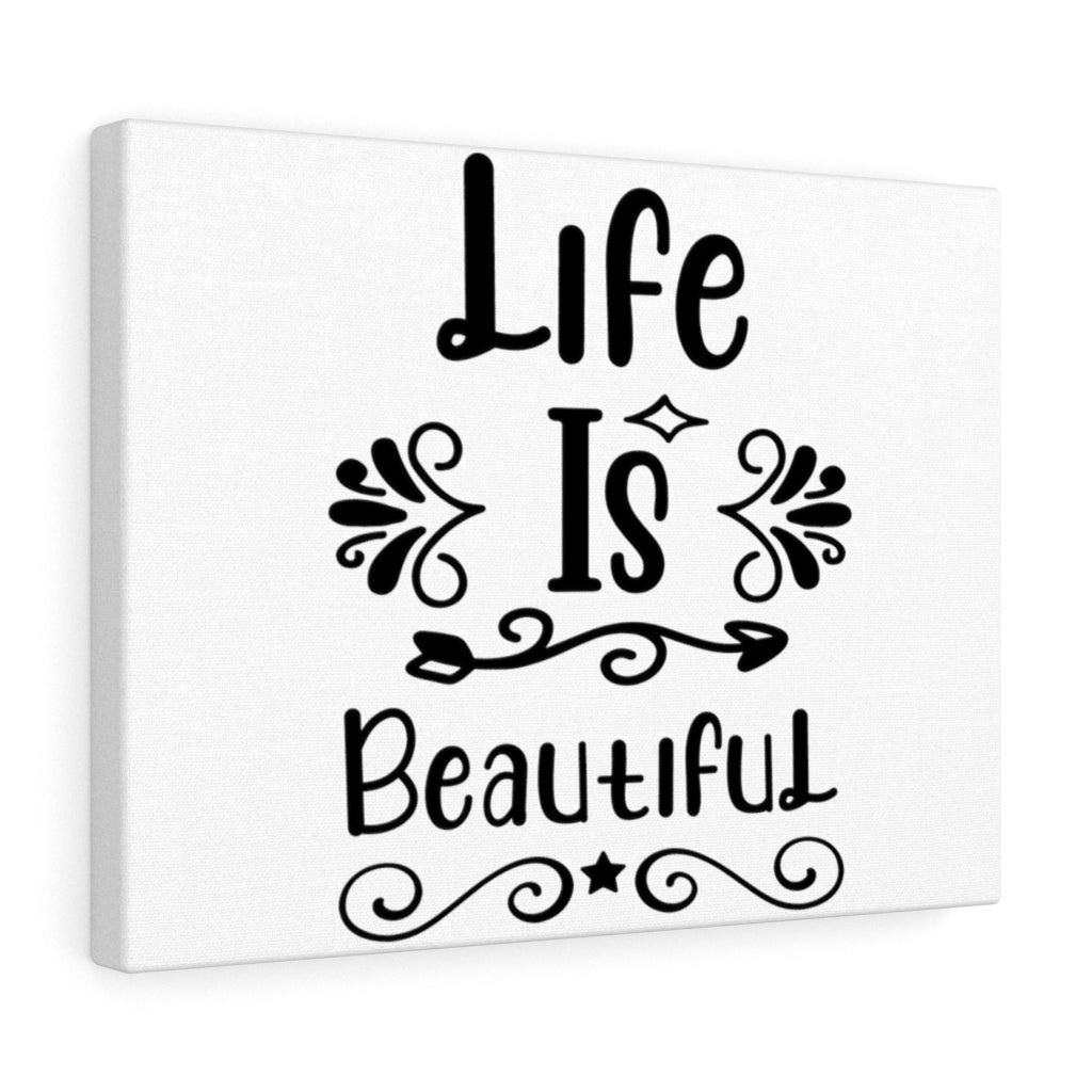 Scripture Walls Inspirational Wall Art Life Is Beautiful Wall Art Motivation Wall Decor for Home Office Gym Inspiring Success Quote Print Ready to Hang Unframed-Express Your Love Gifts
