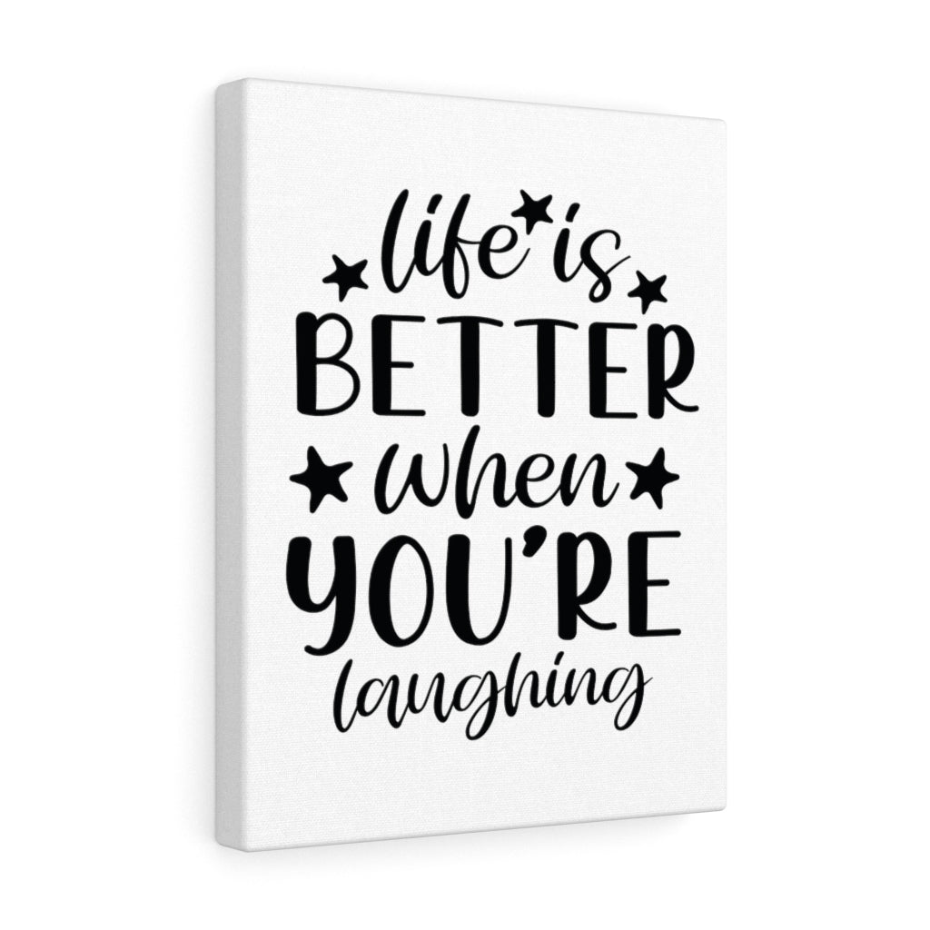 Scripture Walls Inspirational Wall Art Life Is Better When You're Laughing Wall Art Motivation Wall Decor for Home Office Gym Inspiring Success Quote Print Ready to Hang Unframed-Express Your Love Gifts