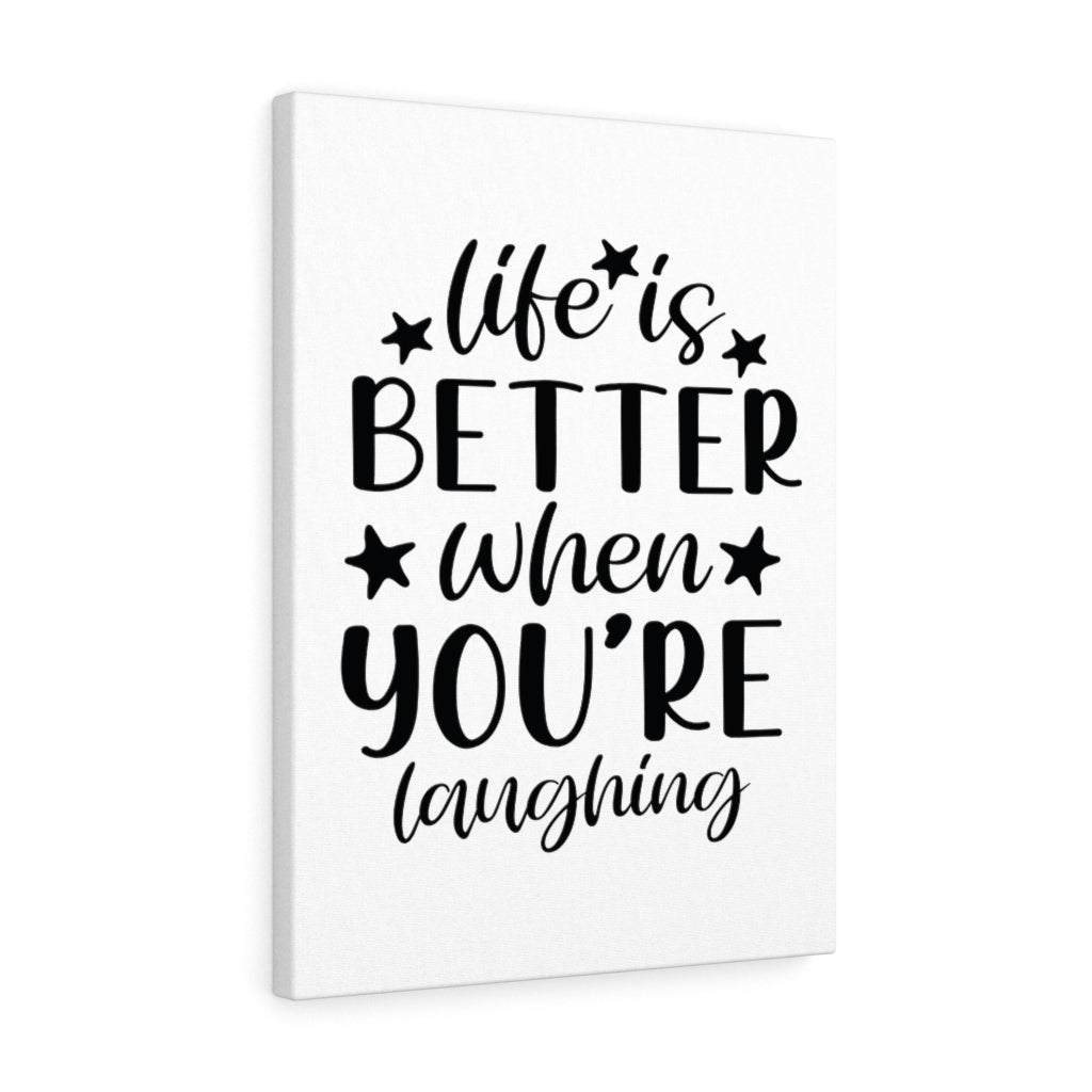 Scripture Walls Inspirational Wall Art Life Is Better When You're Laughing Wall Art Motivation Wall Decor for Home Office Gym Inspiring Success Quote Print Ready to Hang Unframed-Express Your Love Gifts