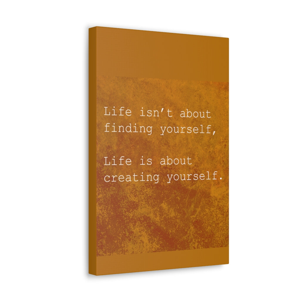 Scripture Walls Inspirational Wall Art Life Is Creating Yourself Motivation Wall Decor for Home Office Gym Inspiring Success Quote Print Ready to Hang Unframed-Express Your Love Gifts