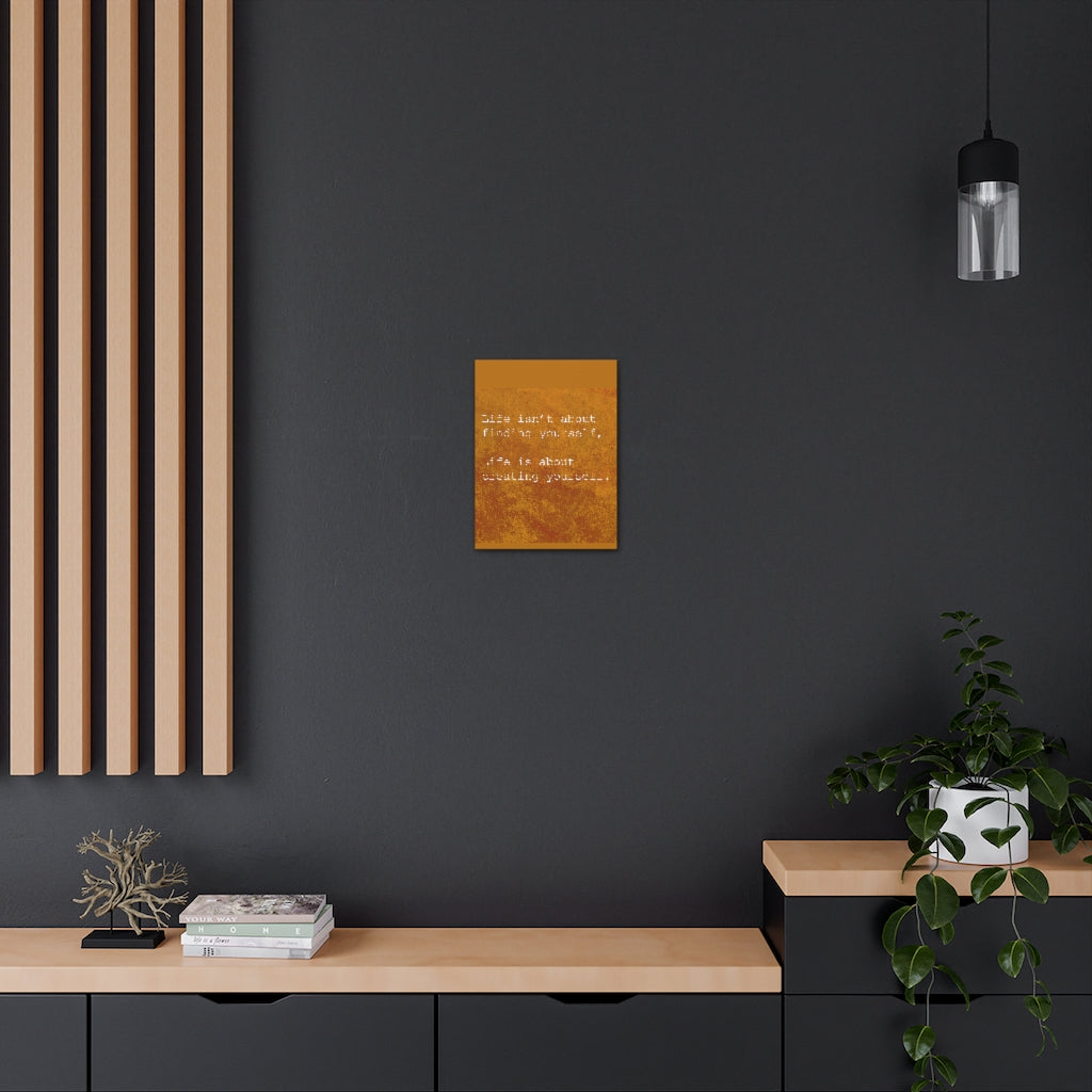 Scripture Walls Inspirational Wall Art Life Is Creating Yourself Motivation Wall Decor for Home Office Gym Inspiring Success Quote Print Ready to Hang Unframed-Express Your Love Gifts