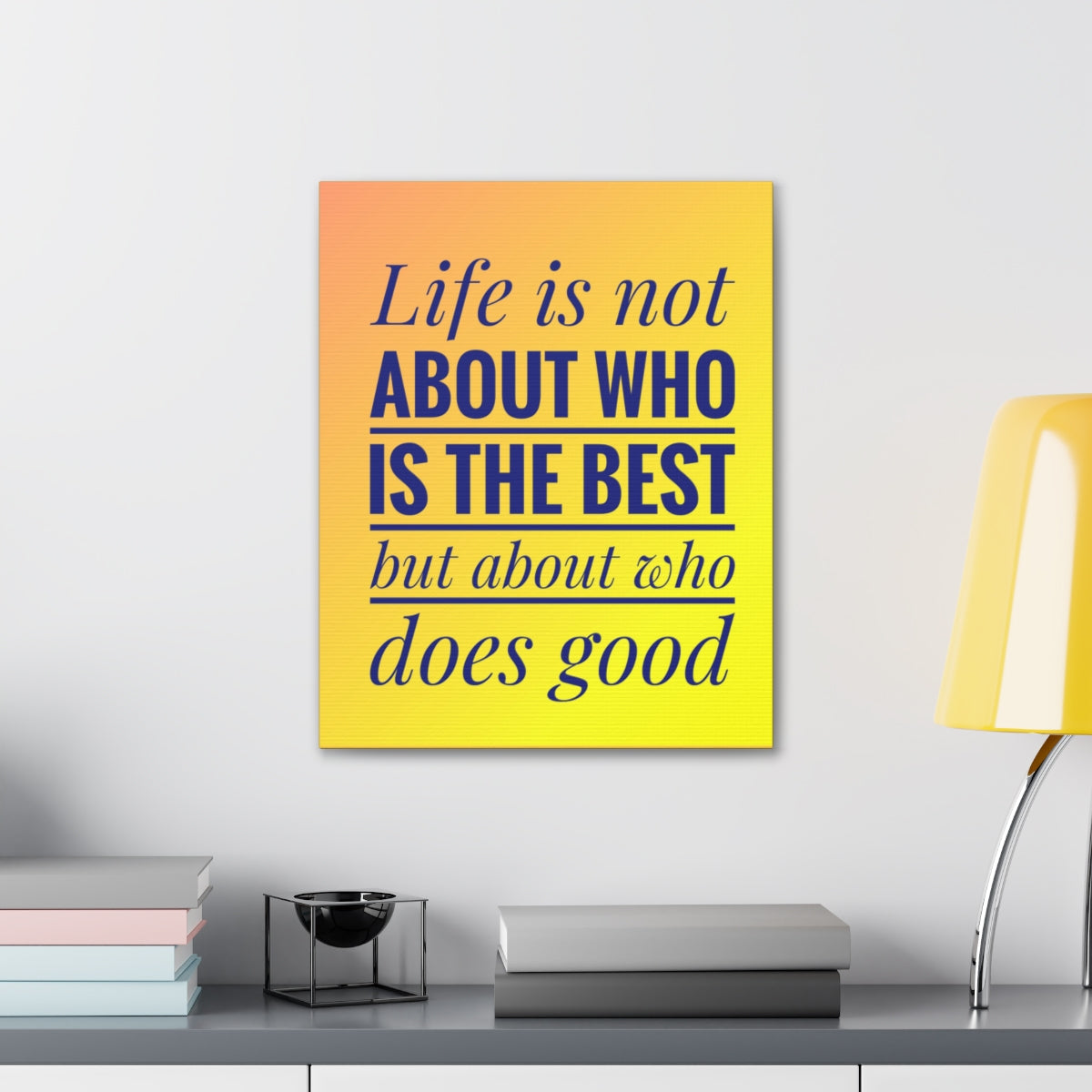 Scripture Walls Inspirational Wall Art Life Is Not The Best Motivation Wall Decor for Home Office Gym Inspiring Success Quote Print Ready to Hang Unframed-Express Your Love Gifts