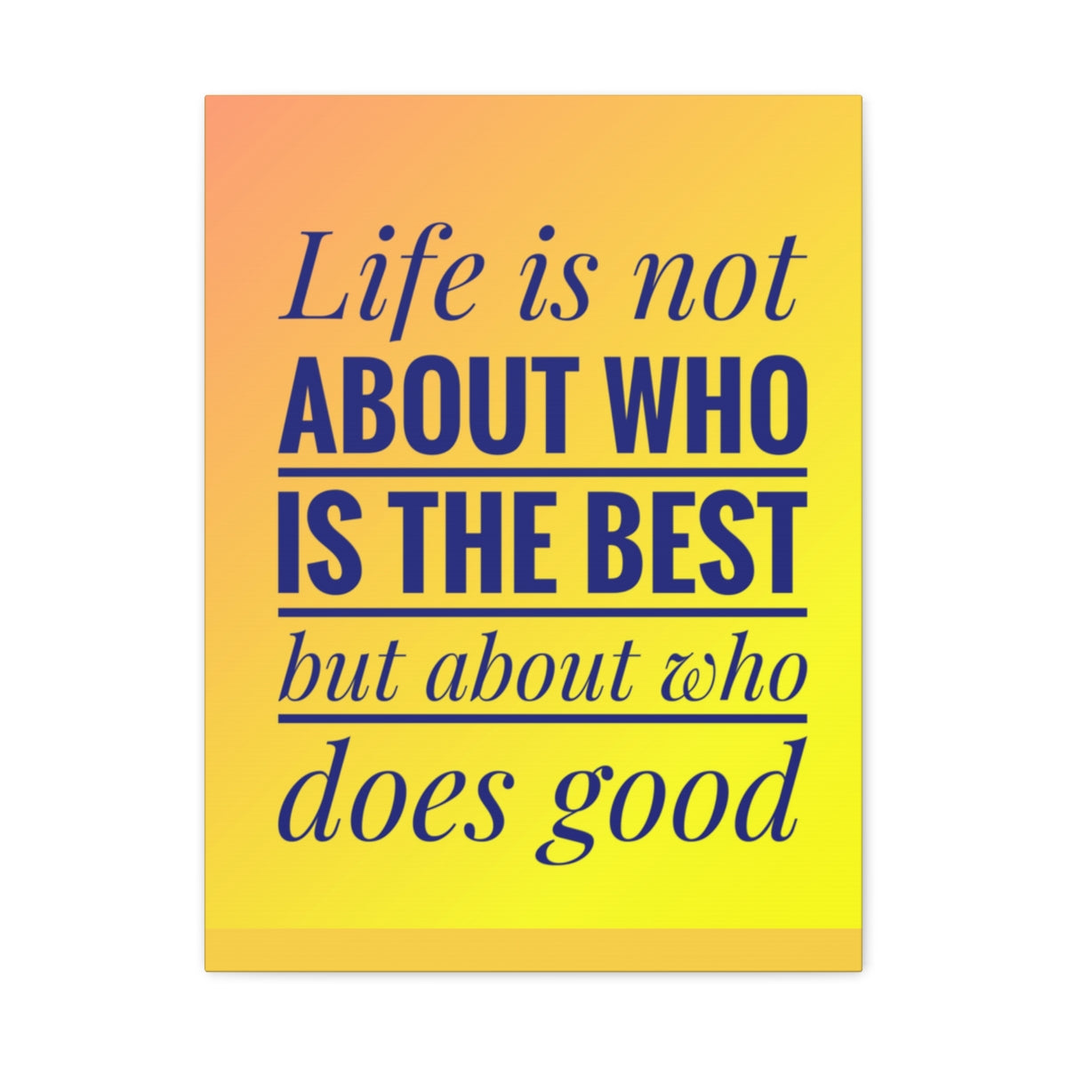 Scripture Walls Inspirational Wall Art Life Is Not The Best Motivation Wall Decor for Home Office Gym Inspiring Success Quote Print Ready to Hang Unframed-Express Your Love Gifts