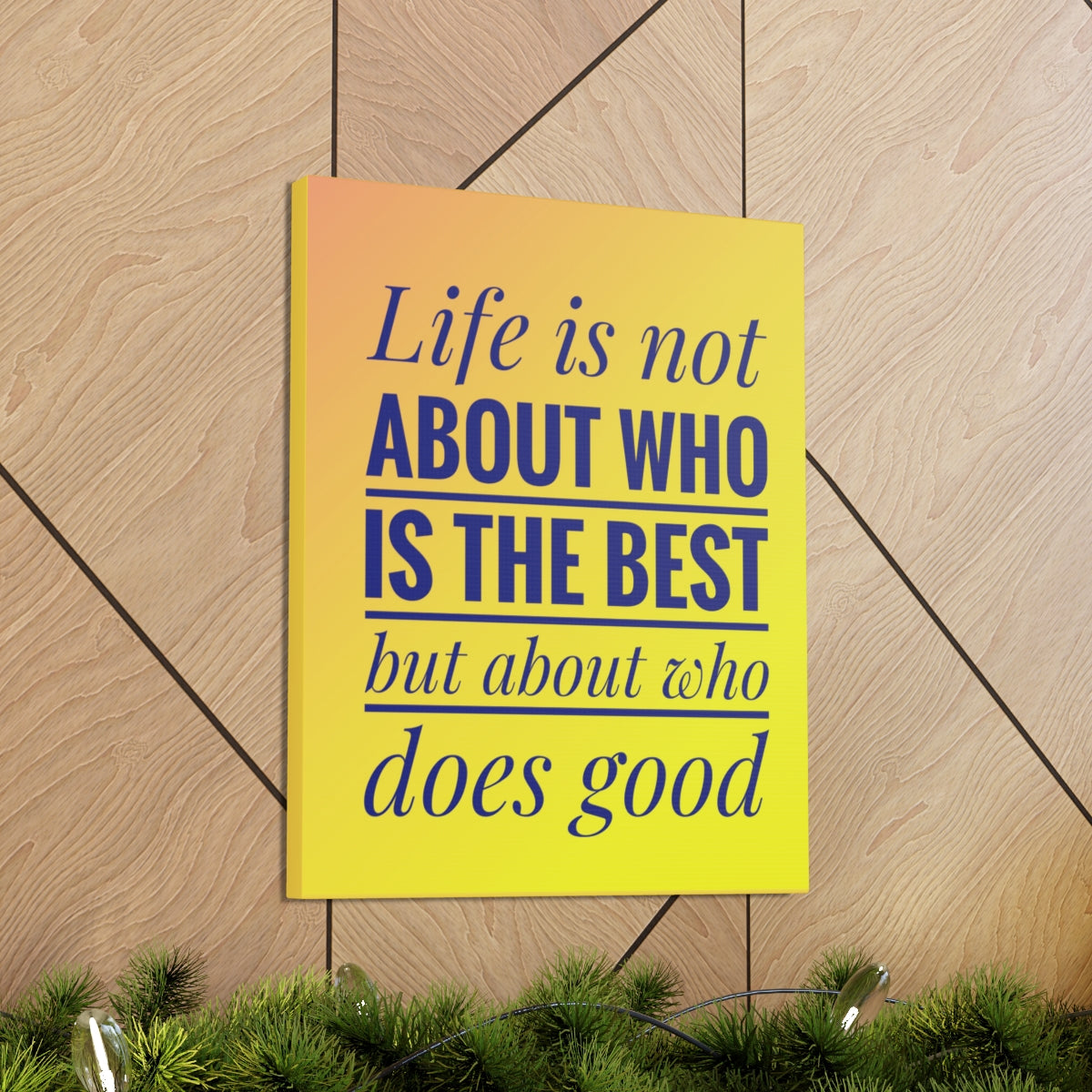 Scripture Walls Inspirational Wall Art Life Is Not The Best Motivation Wall Decor for Home Office Gym Inspiring Success Quote Print Ready to Hang Unframed-Express Your Love Gifts