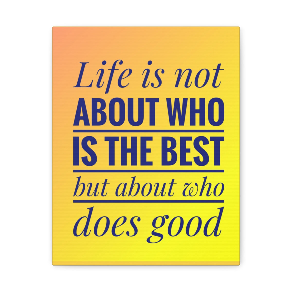 Scripture Walls Inspirational Wall Art Life Is Not The Best Motivation Wall Decor for Home Office Gym Inspiring Success Quote Print Ready to Hang Unframed-Express Your Love Gifts