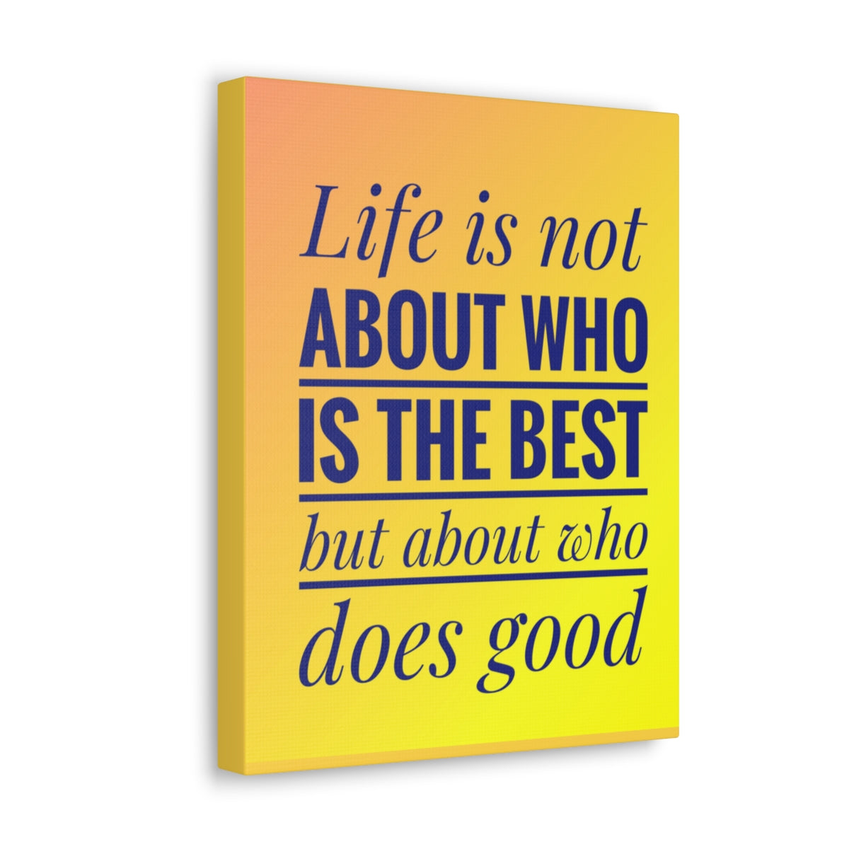 Scripture Walls Inspirational Wall Art Life Is Not The Best Motivation Wall Decor for Home Office Gym Inspiring Success Quote Print Ready to Hang Unframed-Express Your Love Gifts