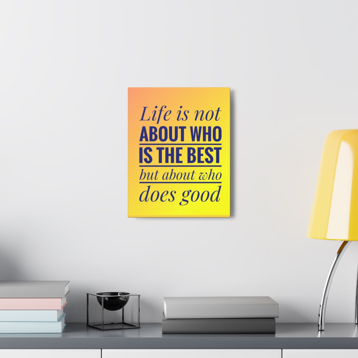 Scripture Walls Inspirational Wall Art Life Is Not The Best Motivation Wall Decor for Home Office Gym Inspiring Success Quote Print Ready to Hang Unframed-Express Your Love Gifts