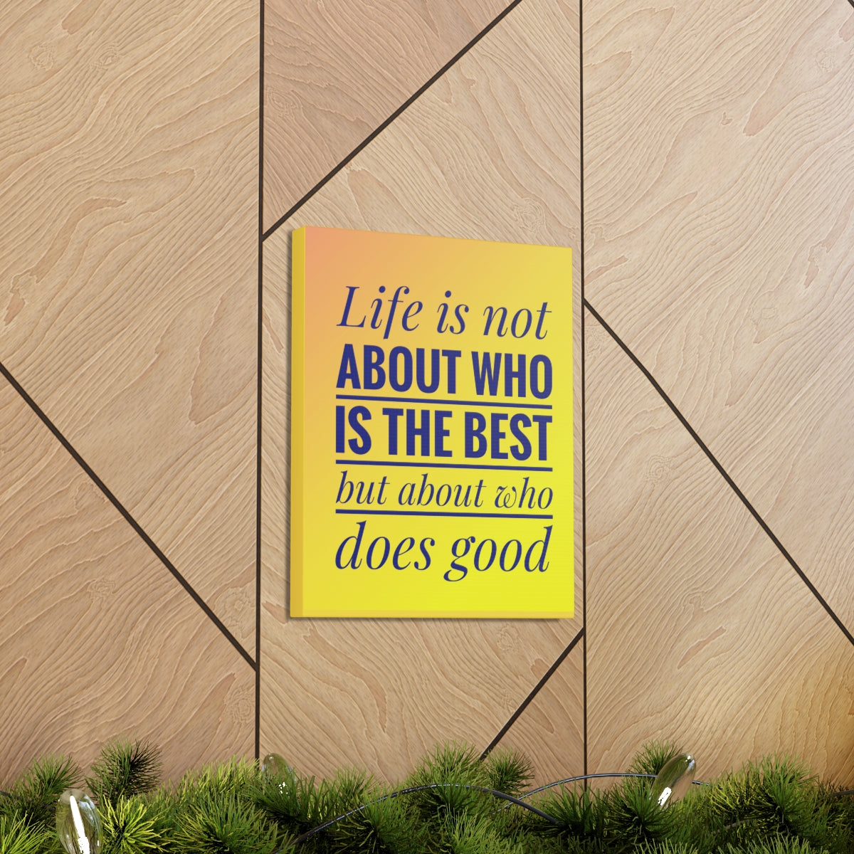 Scripture Walls Inspirational Wall Art Life Is Not The Best Motivation Wall Decor for Home Office Gym Inspiring Success Quote Print Ready to Hang Unframed-Express Your Love Gifts