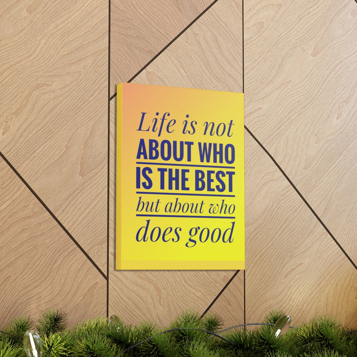 Scripture Walls Inspirational Wall Art Life Is Not The Best Motivation Wall Decor for Home Office Gym Inspiring Success Quote Print Ready to Hang Unframed-Express Your Love Gifts