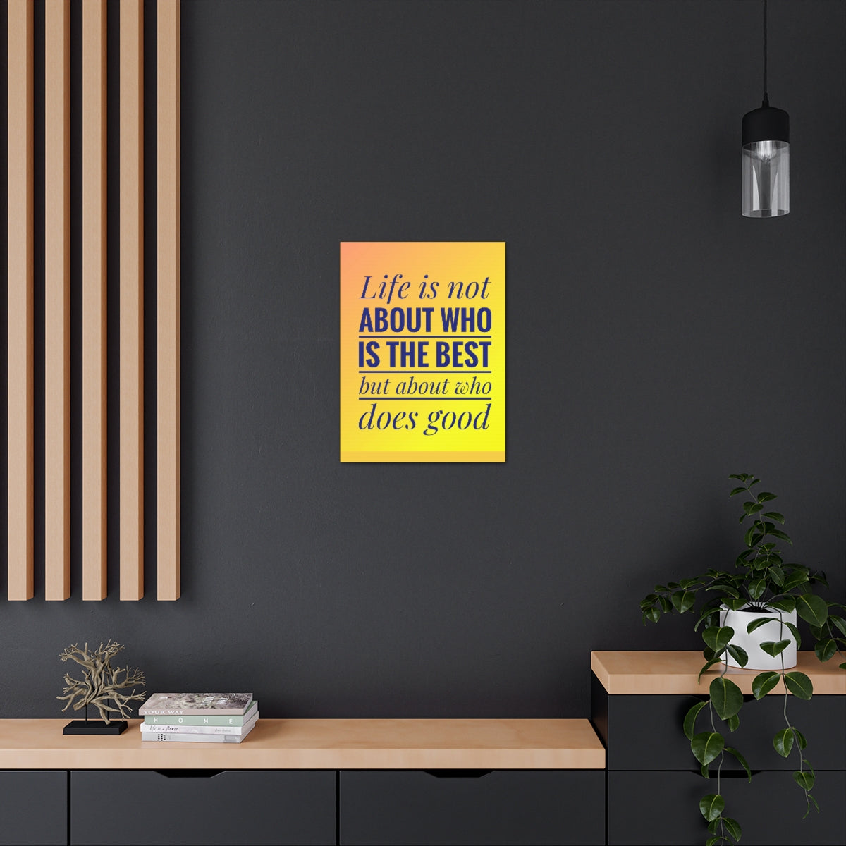Scripture Walls Inspirational Wall Art Life Is Not The Best Motivation Wall Decor for Home Office Gym Inspiring Success Quote Print Ready to Hang Unframed-Express Your Love Gifts