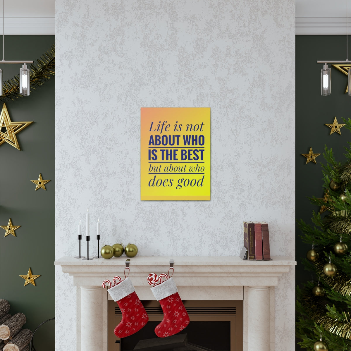 Scripture Walls Inspirational Wall Art Life Is Not The Best Motivation Wall Decor for Home Office Gym Inspiring Success Quote Print Ready to Hang Unframed-Express Your Love Gifts