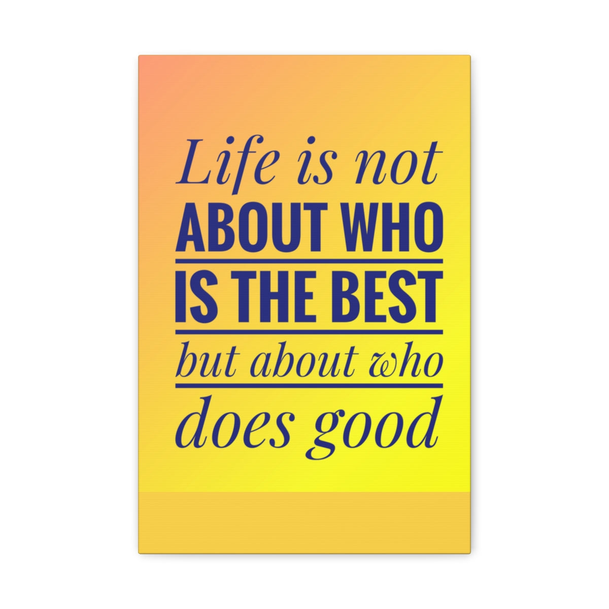 Scripture Walls Inspirational Wall Art Life Is Not The Best Motivation Wall Decor for Home Office Gym Inspiring Success Quote Print Ready to Hang Unframed-Express Your Love Gifts