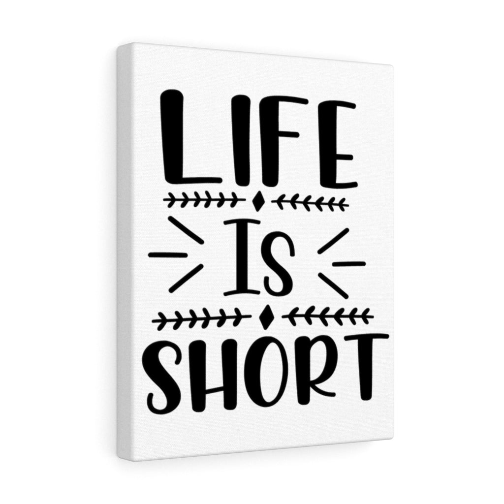 Scripture Walls Inspirational Wall Art Life Is Short Plain Wall Art Motivation Wall Decor for Home Office Gym Inspiring Success Quote Print Ready to Hang Unframed-Express Your Love Gifts