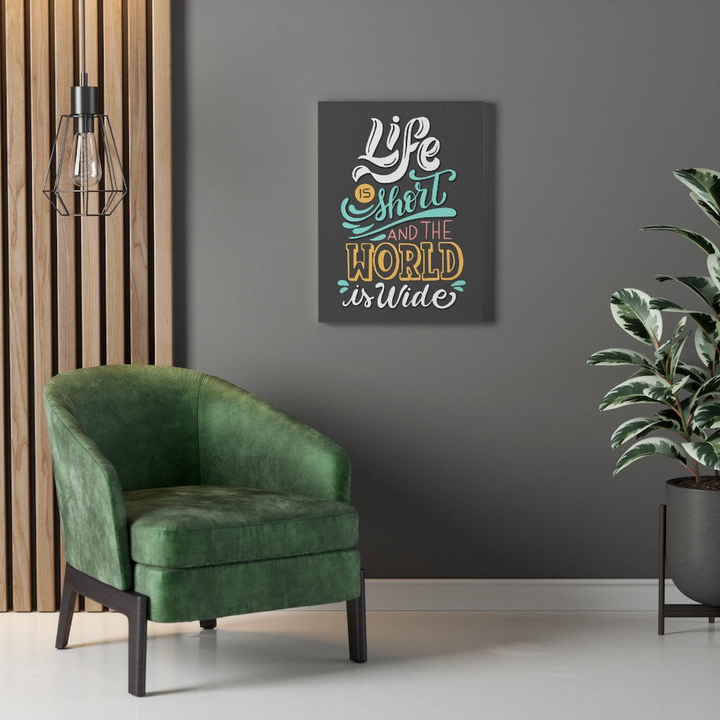 Scripture Walls Inspirational Wall Art Life Is Short Wall Art Motivational Motto Inspiring Prints Artwork Decor Ready to Hang Unframed-Express Your Love Gifts