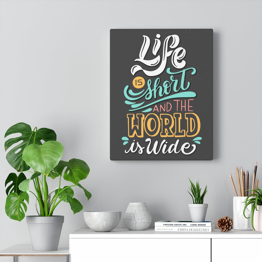 Scripture Walls Inspirational Wall Art Life Is Short Wall Art Motivational Motto Inspiring Prints Artwork Decor Ready to Hang Unframed-Express Your Love Gifts