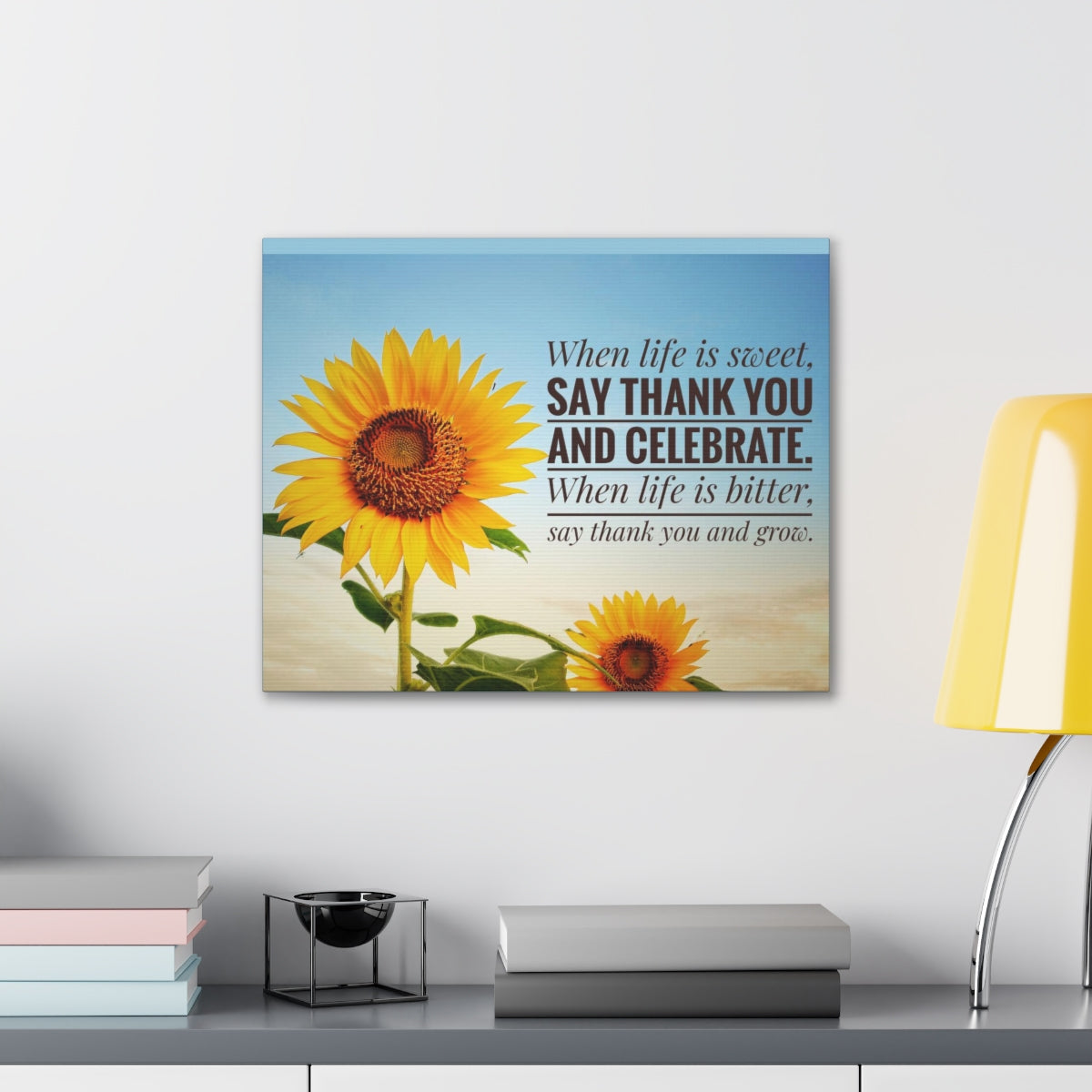Scripture Walls Inspirational Wall Art Life is Sweet And Bitter Motivation Wall Decor for Home Office Gym Inspiring Success Quote Print Ready to Hang Unframed-Express Your Love Gifts