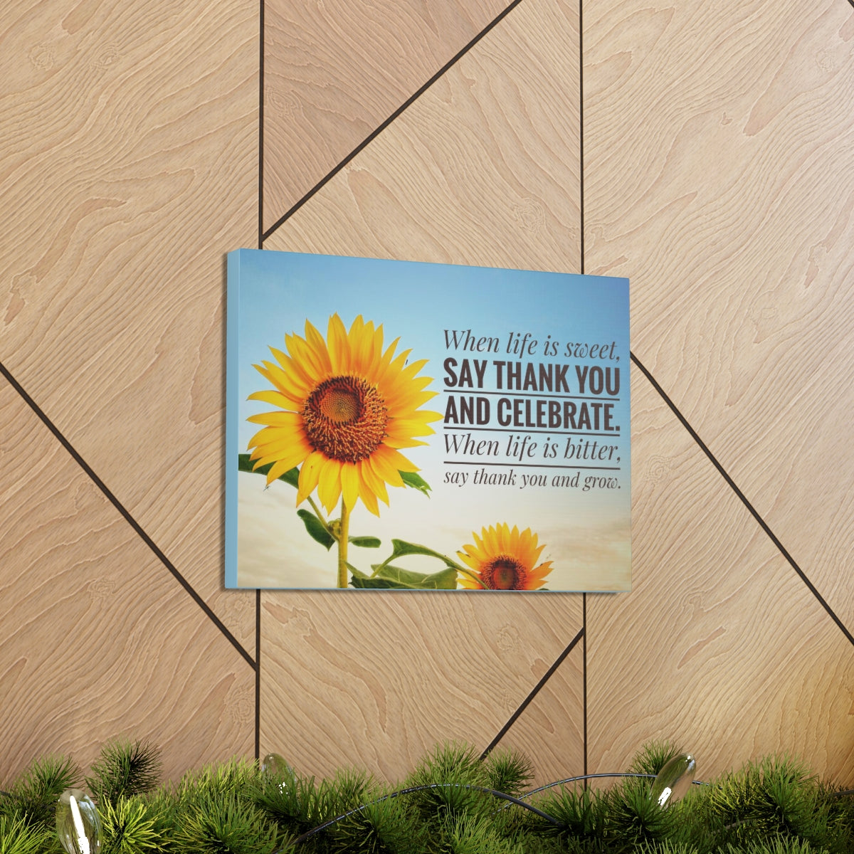 Scripture Walls Inspirational Wall Art Life is Sweet And Bitter Motivation Wall Decor for Home Office Gym Inspiring Success Quote Print Ready to Hang Unframed-Express Your Love Gifts