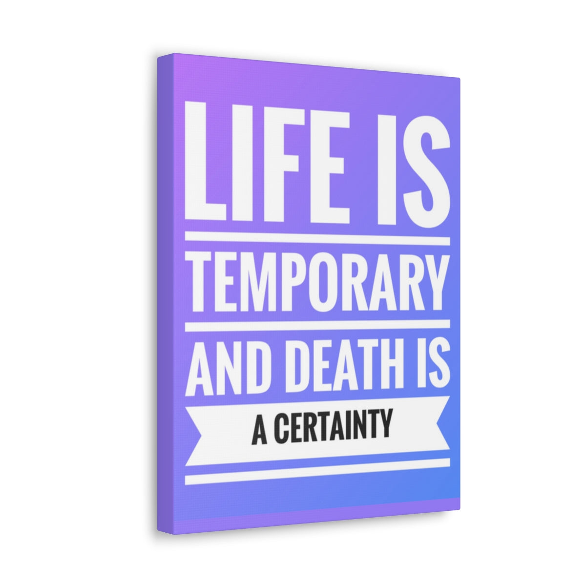 Scripture Walls Inspirational Wall Art Life Is Temporary 2 Corinthians 4:18 Motivation Wall Decor for Home Office Gym Inspiring Success Quote Print Ready to Hang Unframed-Express Your Love Gifts