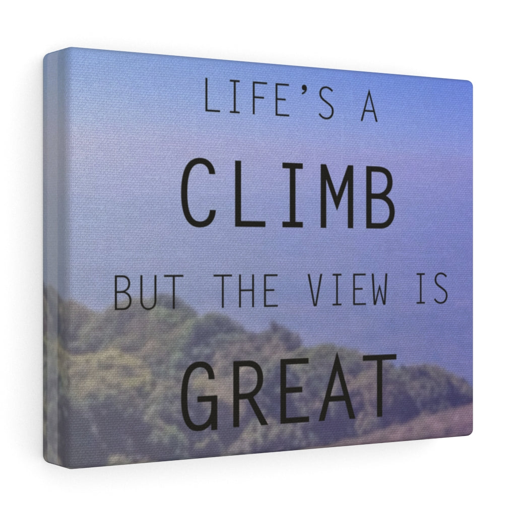 Scripture Walls Inspirational Wall Art Life's A Climb Motivational Print Ready to Hang Artwork Unframed-Express Your Love Gifts