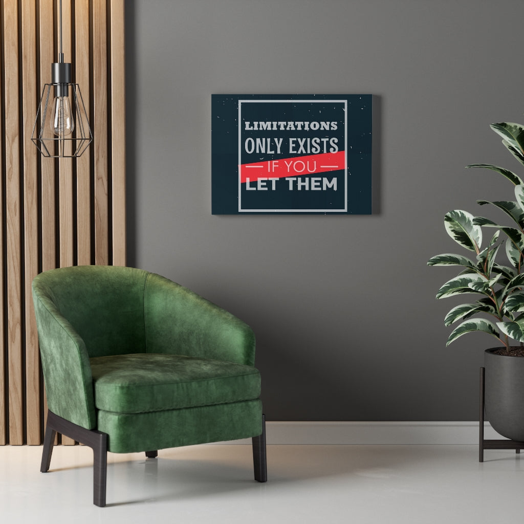 Scripture Walls Inspirational Wall Art Limitations Only Exists If You Let Them Wall Art Motivational Motto Inspiring Prints Artwork Decor Ready to Hang Unframed-Express Your Love Gifts