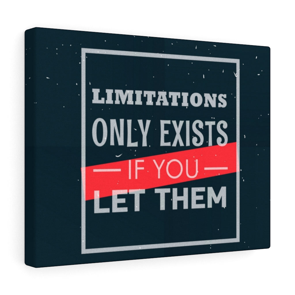 Scripture Walls Inspirational Wall Art Limitations Only Exists If You Let Them Wall Art Motivational Motto Inspiring Prints Artwork Decor Ready to Hang Unframed-Express Your Love Gifts